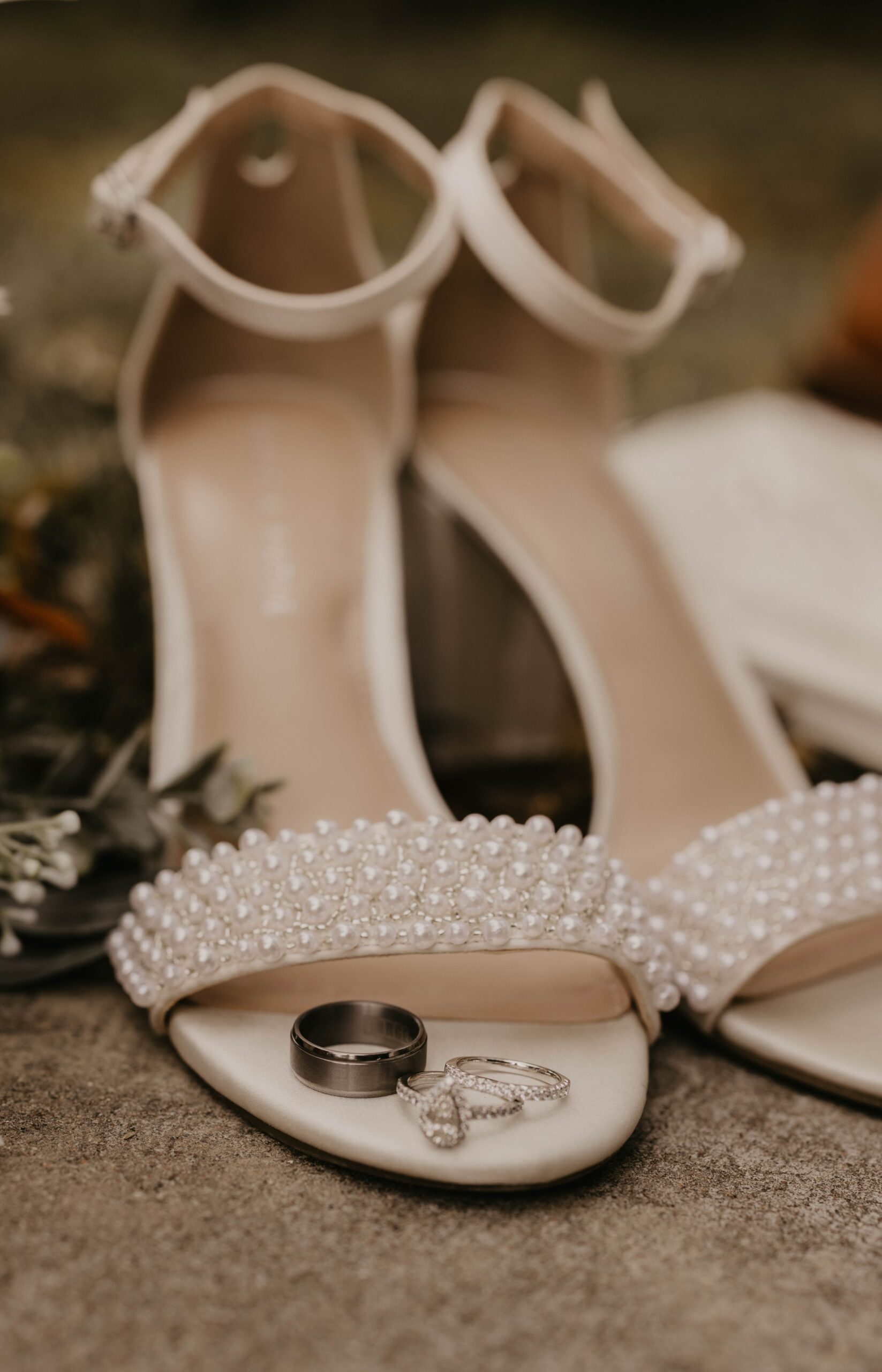 Pearl wedding shoes