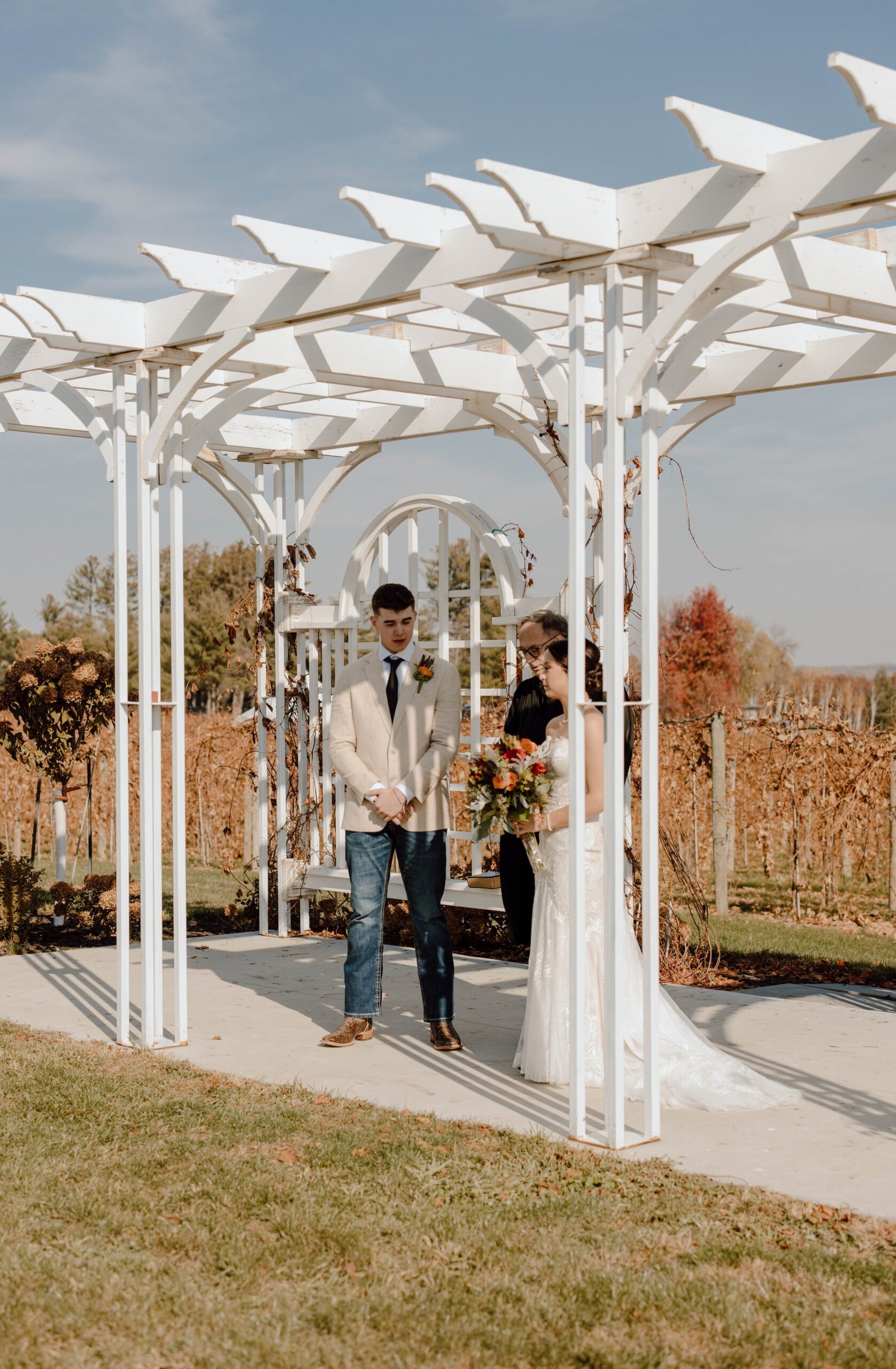 Bride and Groom getting married