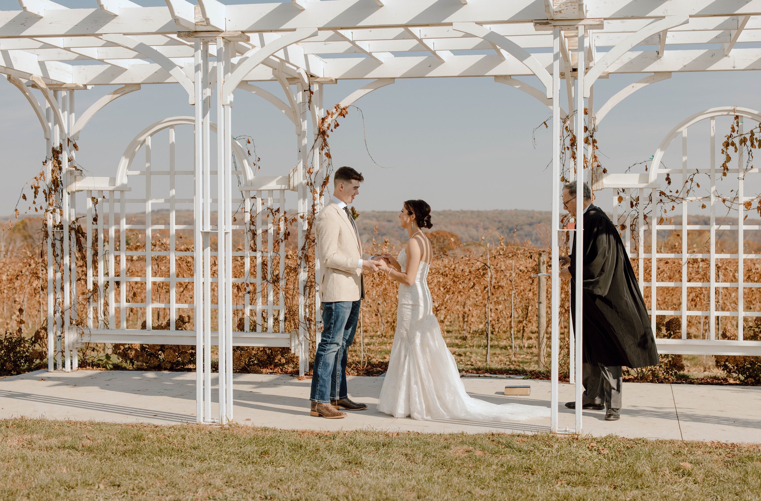 Bride and Groom at Ceremony