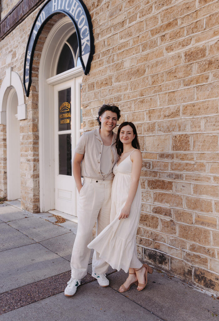 downtown northfield engagement photos