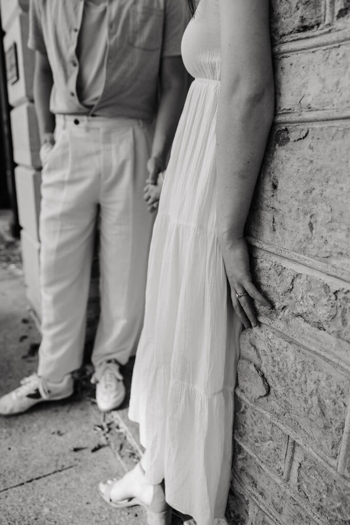 downtown northfield engagement photos