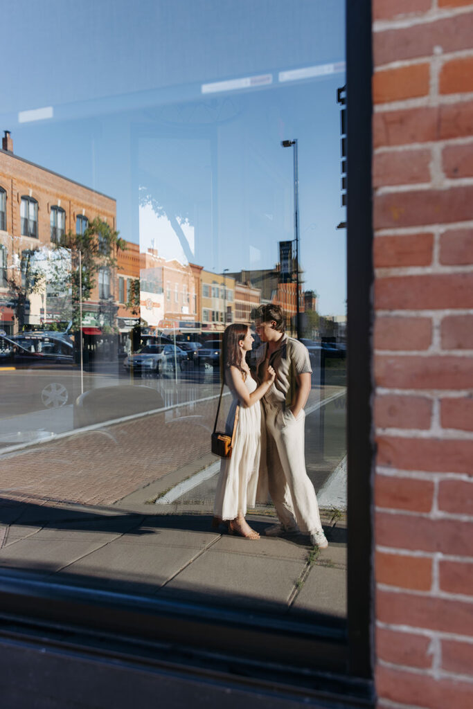 downtown northfield engagement photos