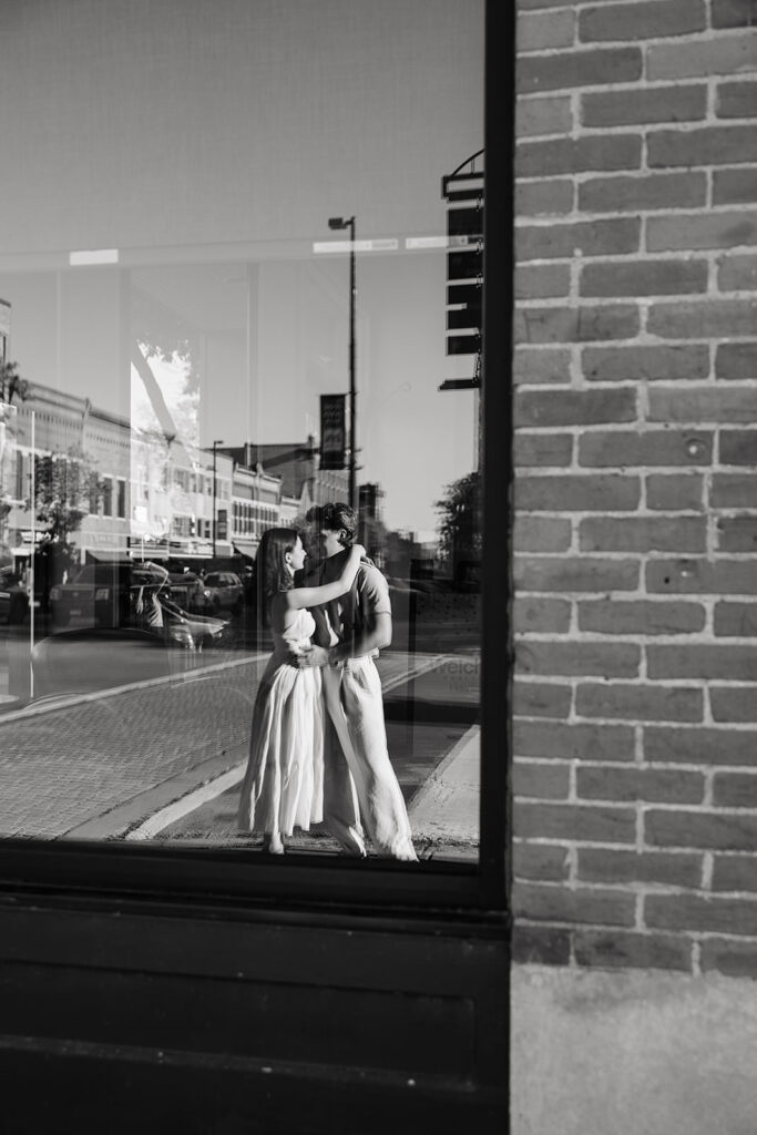 downtown northfield engagement photos