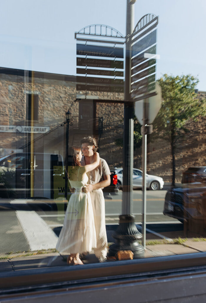 downtown northfield engagement photos